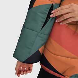 Куртка зимняя женская Цветные кляксы, цвет: 3D-светло-серый — фото 2