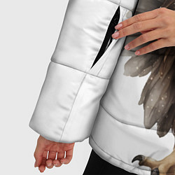 Куртка зимняя женская Совушка с крыльями, цвет: 3D-светло-серый — фото 2