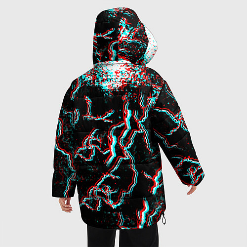 Женская зимняя куртка Love death & robots strom / 3D-Светло-серый – фото 4