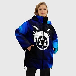 Куртка зимняя женская Fullmetal Alchemist soul, цвет: 3D-светло-серый — фото 2