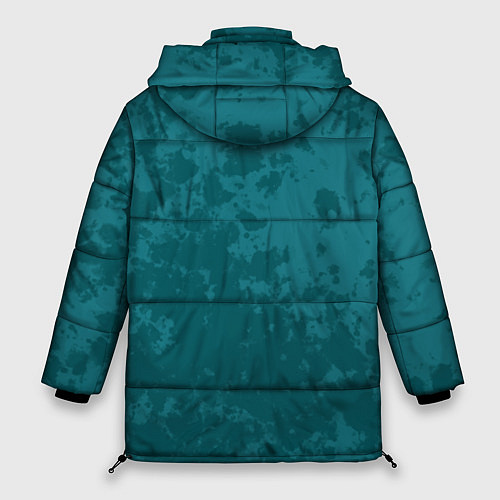 Женская зимняя куртка Изумрудный камуфляж / 3D-Красный – фото 2