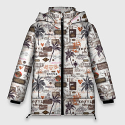 Куртка зимняя женская Coffee shop, цвет: 3D-светло-серый