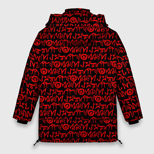 Женская зимняя куртка Dead Space символы обелиска / 3D-Черный – фото 2