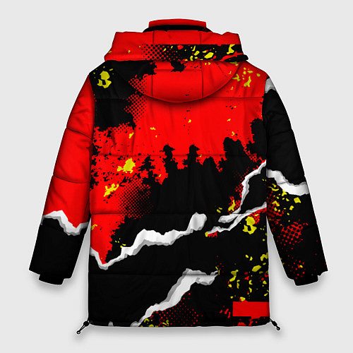 Женская зимняя куртка Abstractionism pattern / 3D-Черный – фото 2