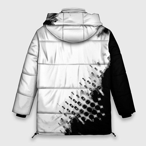 Женская зимняя куртка Алиса краски текстура / 3D-Черный – фото 2