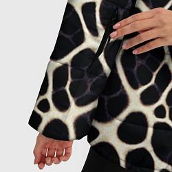 Куртка зимняя женская Патерн клеточной паутины, цвет: 3D-черный — фото 2