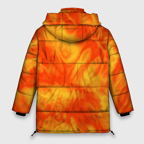 Женская зимняя куртка Солнечный огонь абстракция / 3D-Черный – фото 2