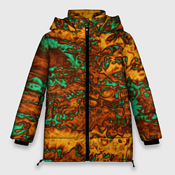 Куртка зимняя женская Неон и медь, цвет: 3D-черный