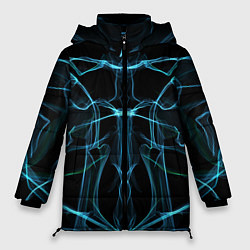 Женская зимняя куртка Мягкие абстрактные симметричные линии