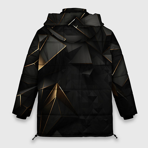 Женская зимняя куртка Black gold luxury / 3D-Светло-серый – фото 2