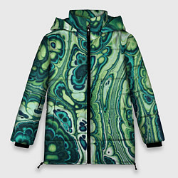 Женская зимняя куртка Абстрактный разноцветный узор