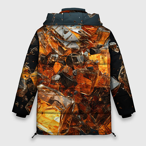 Женская зимняя куртка Янтарный взрыв / 3D-Черный – фото 2