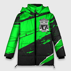 Куртка зимняя женская Liverpool sport green, цвет: 3D-черный