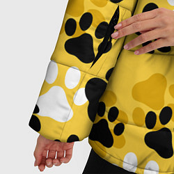 Куртка зимняя женская Собачьи следы, цвет: 3D-черный — фото 2