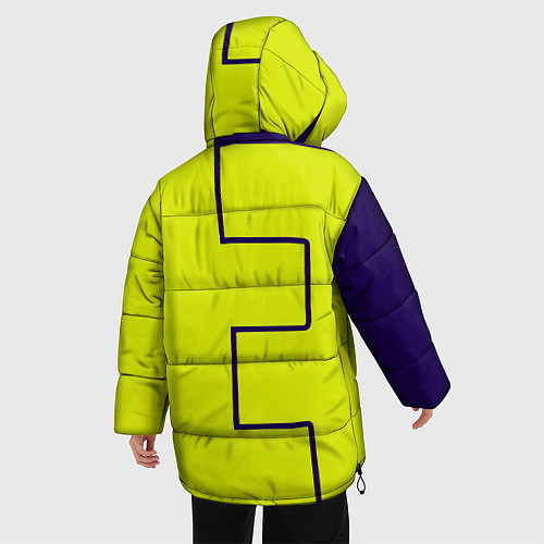 Женская зимняя куртка Fortnite logo yellow game / 3D-Светло-серый – фото 4