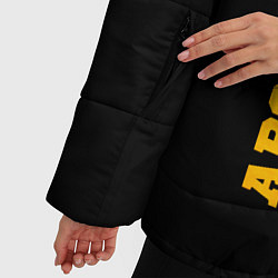 Куртка зимняя женская Arsenal - gold gradient по-вертикали, цвет: 3D-черный — фото 2