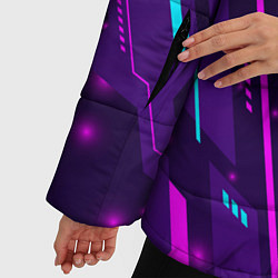 Куртка зимняя женская Tomb Raider neon gaming, цвет: 3D-черный — фото 2