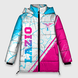 Куртка зимняя женская Lazio neon gradient style вертикально, цвет: 3D-черный