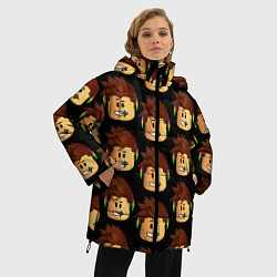 Куртка зимняя женская Игра Роблокс, цвет: 3D-красный — фото 2
