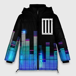 Куртка зимняя женская Paramore эквалайзер, цвет: 3D-черный