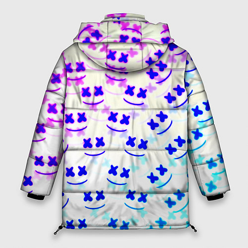 Женская зимняя куртка Marshmello pattern neon / 3D-Красный – фото 2