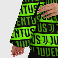Куртка зимняя женская Juventus green pattern sport, цвет: 3D-красный — фото 2