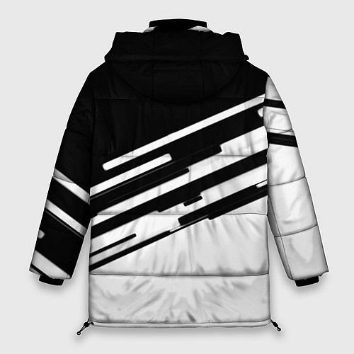 Женская зимняя куртка Ювентус спорт текстура / 3D-Красный – фото 2