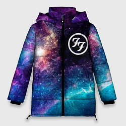 Куртка зимняя женская Foo Fighters space rock, цвет: 3D-черный
