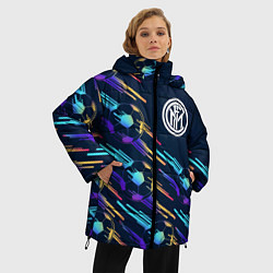 Куртка зимняя женская Inter градиентные мячи, цвет: 3D-черный — фото 2