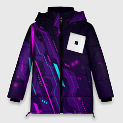 Куртка зимняя женская Roblox neon gaming, цвет: 3D-черный