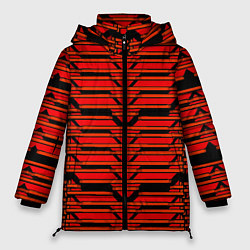 Куртка зимняя женская Техно броня красная, цвет: 3D-красный