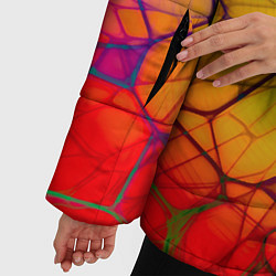 Куртка зимняя женская Bright abstraction, цвет: 3D-черный — фото 2