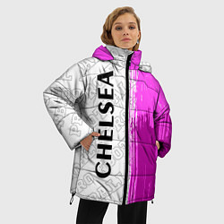 Куртка зимняя женская Chelsea pro football по-вертикали, цвет: 3D-черный — фото 2