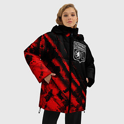 Куртка зимняя женская Lyon sport grunge, цвет: 3D-красный — фото 2