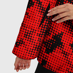 Куртка зимняя женская Sevilla sport grunge, цвет: 3D-красный — фото 2