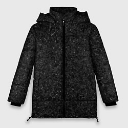 Куртка зимняя женская Текстура мокрый асфальт тёмный серый, цвет: 3D-светло-серый
