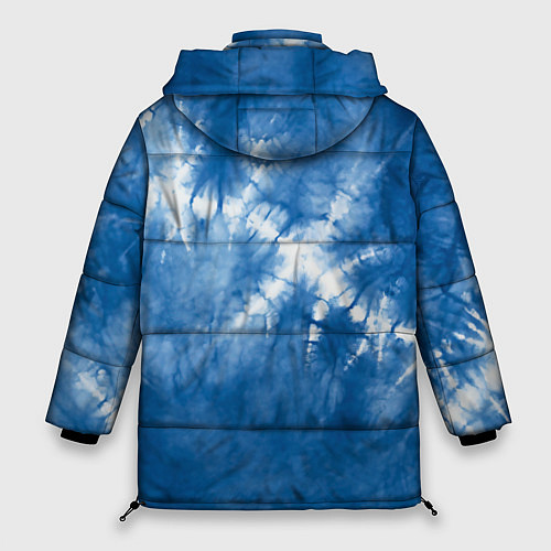 Женская зимняя куртка Японский тай-дай абстракция / 3D-Светло-серый – фото 2