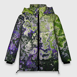 Куртка зимняя женская Абстрактный эффект ржавчины, цвет: 3D-светло-серый