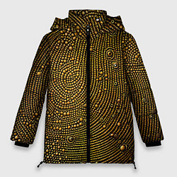 Куртка зимняя женская Золотые камушки, цвет: 3D-красный
