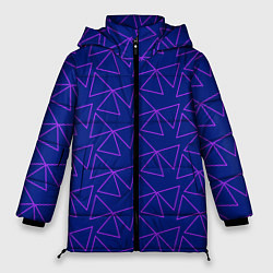 Женская зимняя куртка Паттерн из контурных треугольников