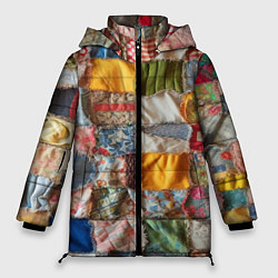 Куртка зимняя женская Patchwork - ai art, цвет: 3D-светло-серый