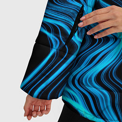 Куртка зимняя женская Papa Roach sound wave, цвет: 3D-черный — фото 2