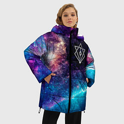 Куртка зимняя женская In Flames space rock, цвет: 3D-черный — фото 2
