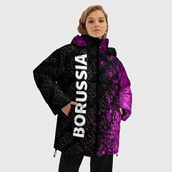Куртка зимняя женская Borussia pro football по-вертикали, цвет: 3D-черный — фото 2