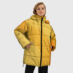 Куртка зимняя женская Желтая краска, цвет: 3D-черный — фото 2