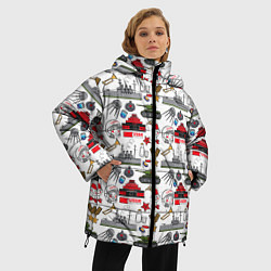 Куртка зимняя женская CCCP, цвет: 3D-черный — фото 2