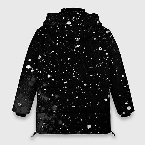 Женская зимняя куртка Atletico Madrid sport на темном фоне вертикально / 3D-Черный – фото 2