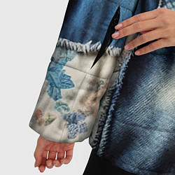 Куртка зимняя женская Patchwork denim - vogue, цвет: 3D-светло-серый — фото 2