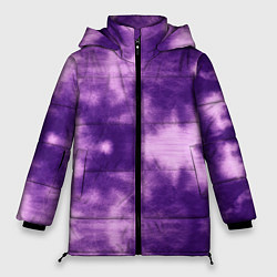 Куртка зимняя женская Фиолетовый тайдай, цвет: 3D-светло-серый