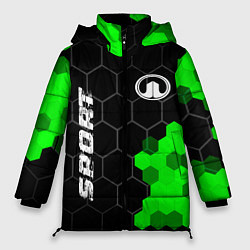 Куртка зимняя женская Great Wall green sport hexagon, цвет: 3D-черный